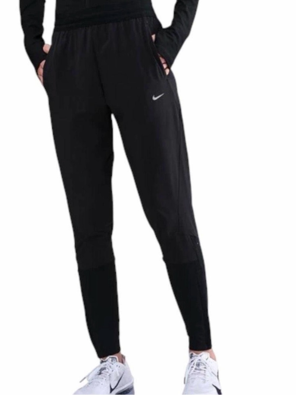 Women’s Nike Black Drifit soccer Ankle Zipper Joggers